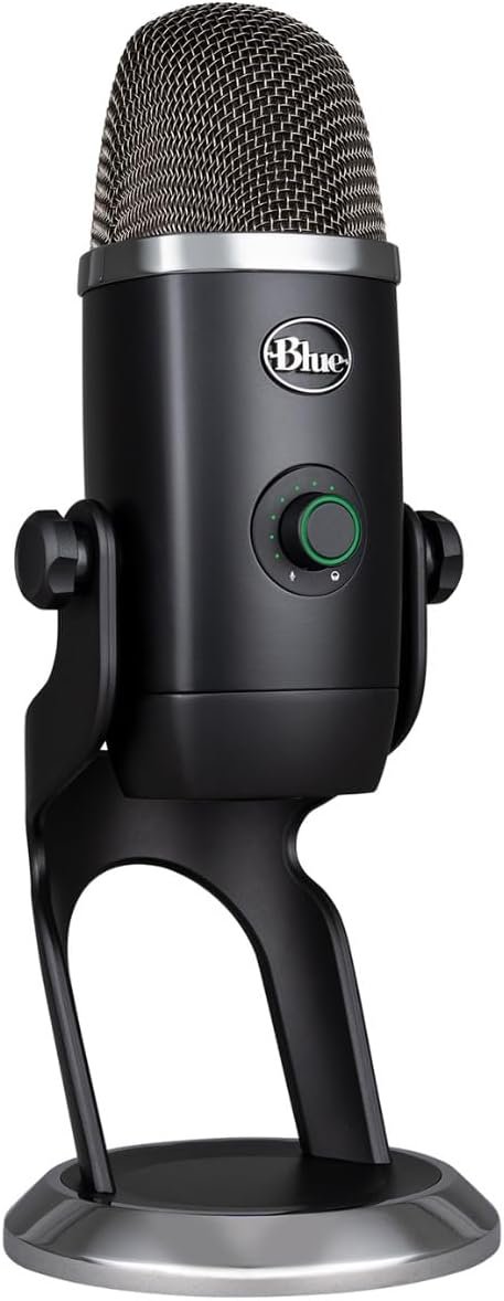 <a href="https://amzn.to/42nUnST">Blue Yeti X Professional Condenser USB Microphone with High-Res Metering, LED Lighting & Blue Voice Effects for Gaming, Streaming & Podcasting On PC & Mac (Renewed)</a>